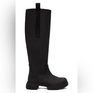 GANNI recycled rubber black boots